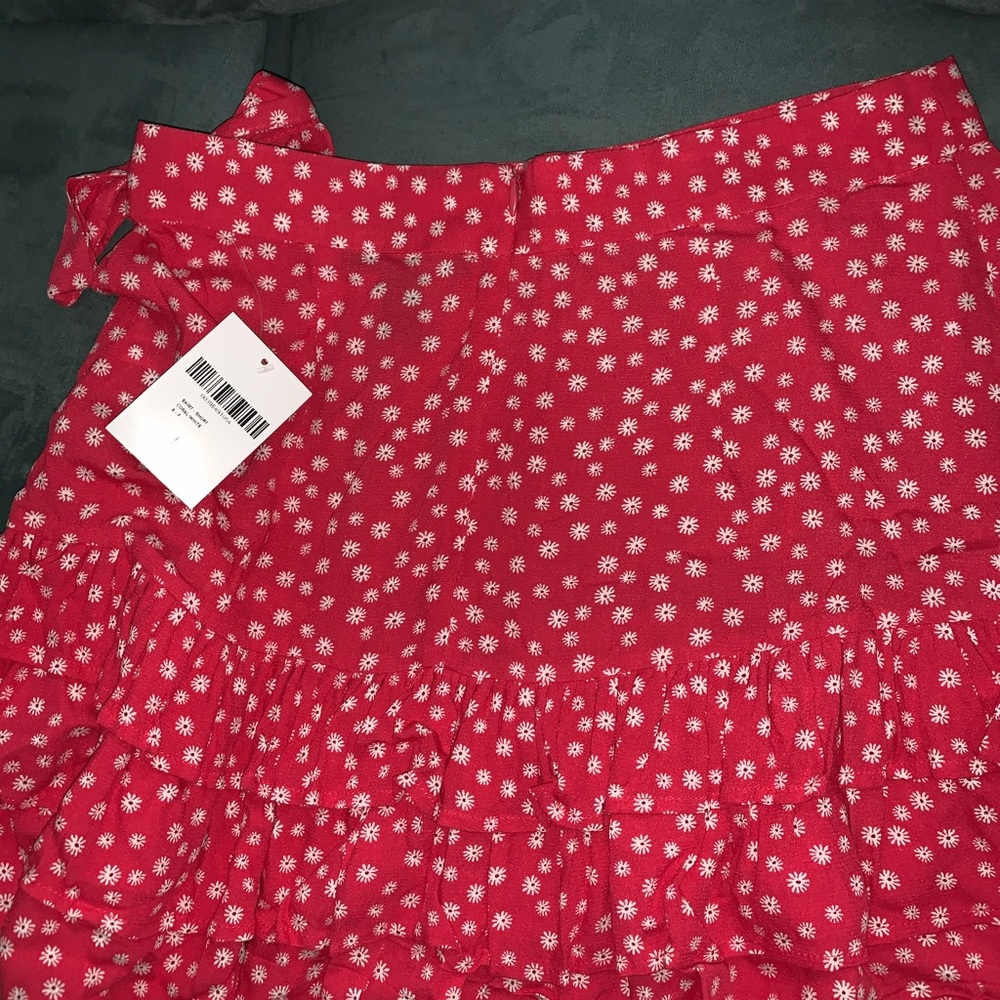 Floral tiered flounce-hem skirt - Picture 3 of 3